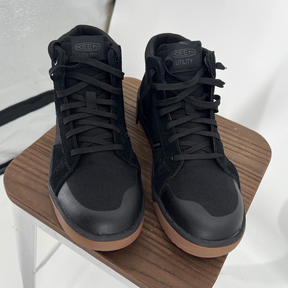 Keen Utility Kenton Mid Carbon Toe Work Boots Black Gum Mens 10.5 NWT - Picture 3 of 10